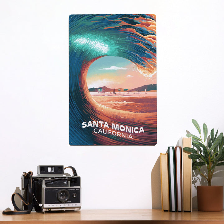 Santa Monica, California, Epic Wave, Metal Signs Metal Lantern Press 