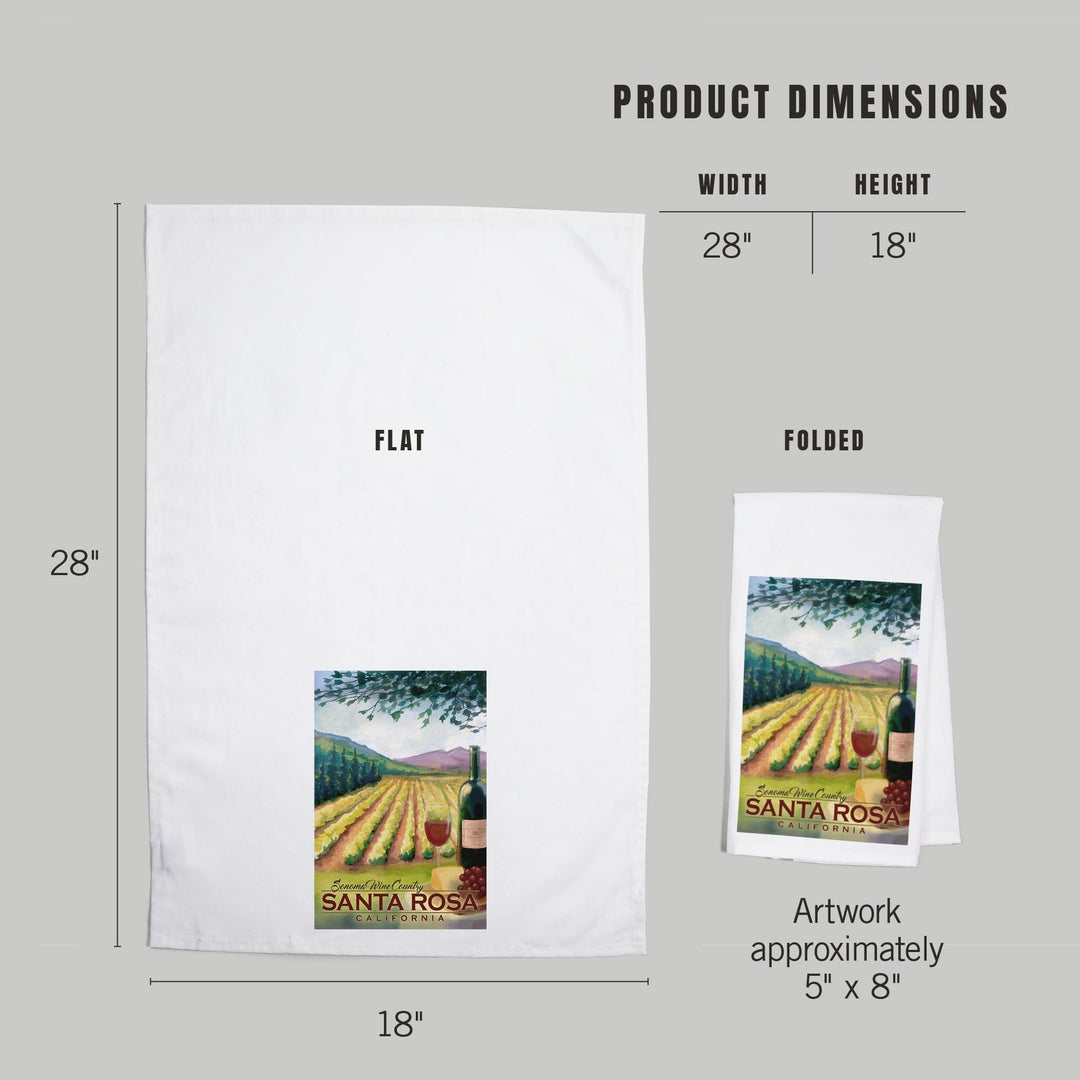 Santa Rosa, California, Sonoma County Wine Country, Jigsaw Puzzle Kitchen Lantern Press 
