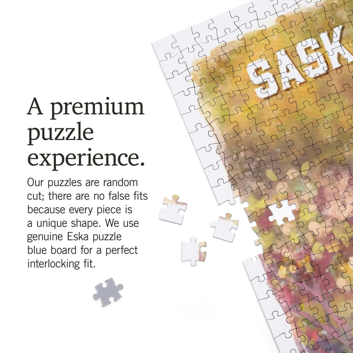 Saskatchewan, Watercolor Study, Gray Wolf, Jigsaw Puzzle Puzzle Lantern Press 