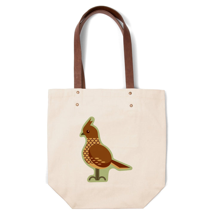 Scaled Quail, Geometric, Contour, Lantern Press Artwork, Accessory Go Bag Totes Lantern Press 