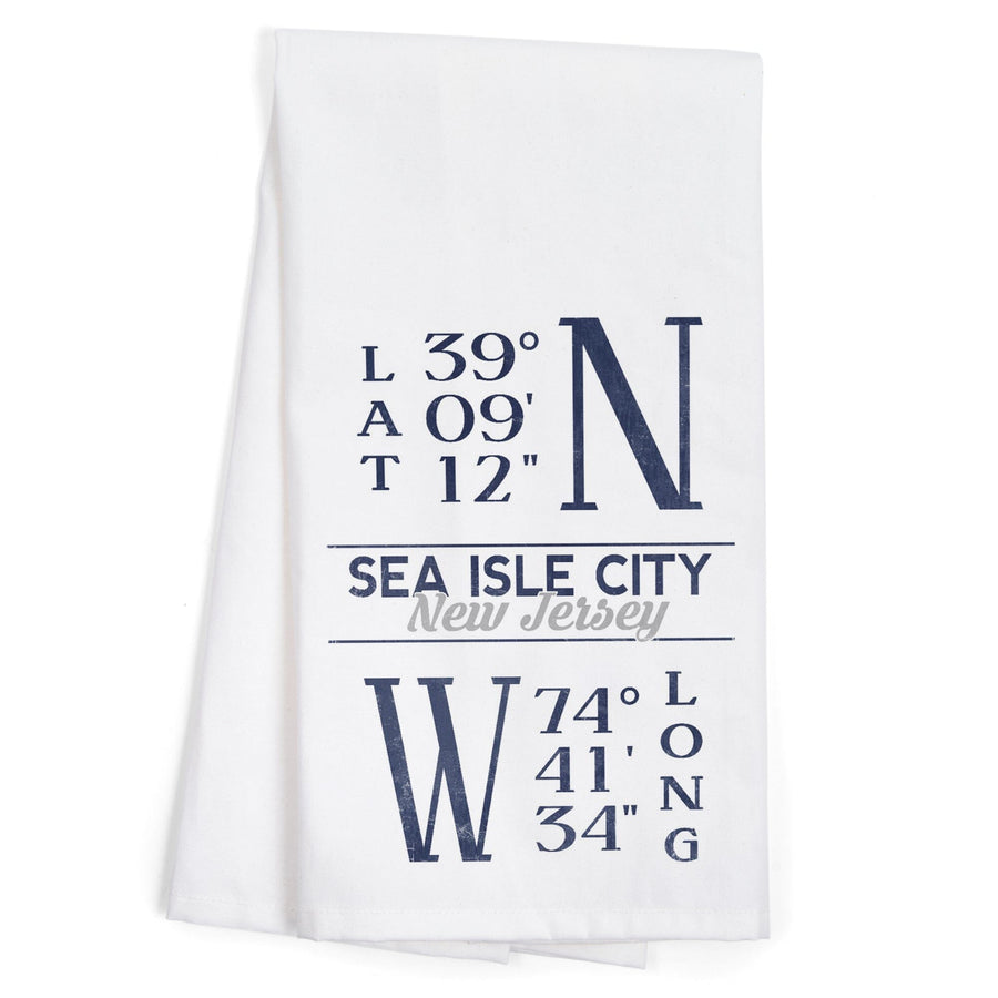 Sea Isle City, New Jersey, Latitude and Longitude, Jigsaw Puzzle Kitchen Lantern Press 