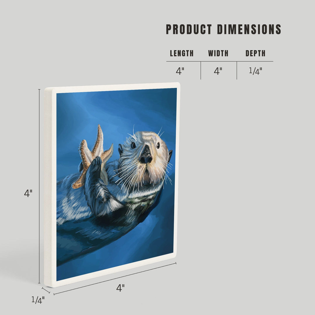 Sea Otter, Coasters Coasters Lantern Press 