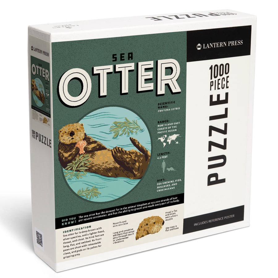 Sea Otter, Facts About, Jigsaw Puzzle Puzzle Lantern Press 