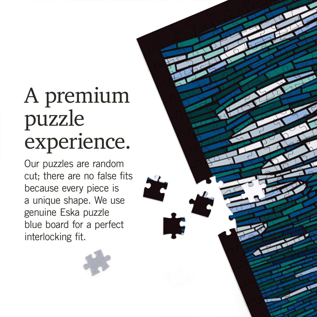 Sea Otter, Paper Mosaic, Jigsaw Puzzle Puzzle Lantern Press 