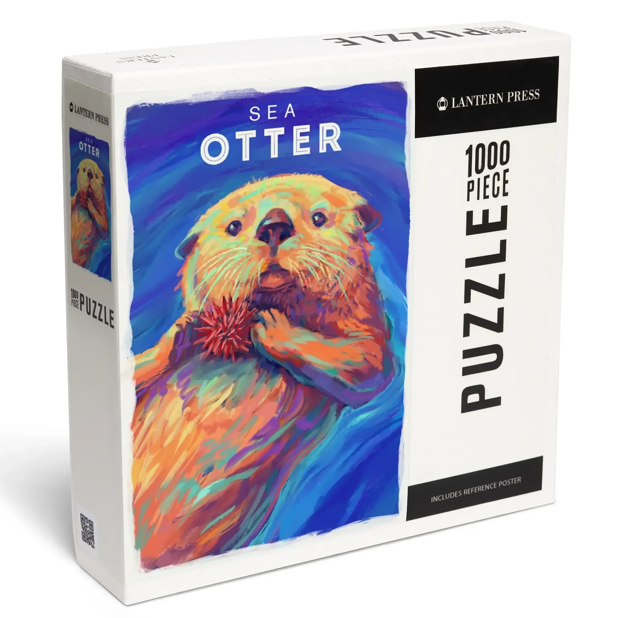 Sea Otter, Vivid Series, 1000 piece jigsaw puzzle – Lantern Press