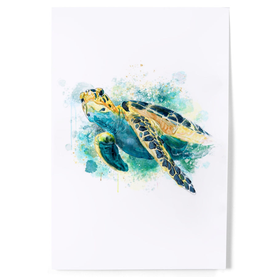 Sea Turtle, Watercolor, Art & Giclee Prints Art Lantern Press 