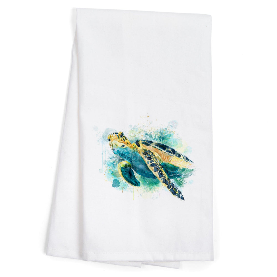 Sea Turtle, Watercolor, Jigsaw Puzzle Kitchen Lantern Press 