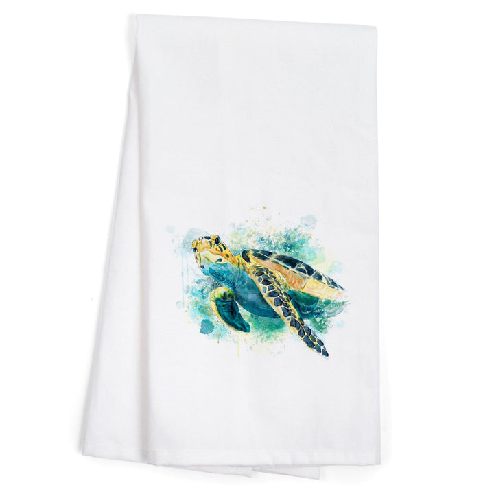 Sea Turtle, Watercolor, Jigsaw Puzzle Kitchen Lantern Press 