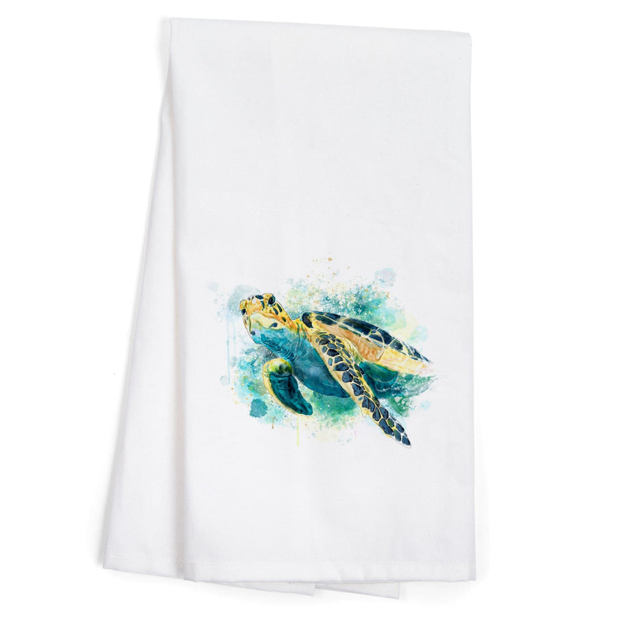 Sea Turtle, Watercolor, Jigsaw Puzzle Kitchen Lantern Press 