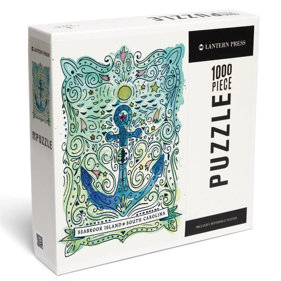 Seabrook Island, South Carolina, Anchor, Jigsaw Puzzle Puzzle Lantern Press 