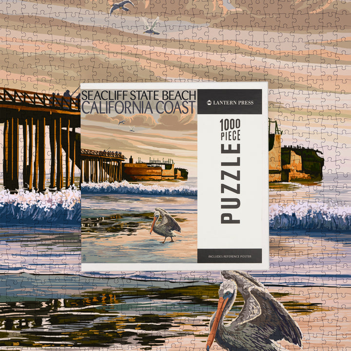 Seacliff State Beach, California Coast, Jigsaw Puzzle Puzzle Lantern Press 