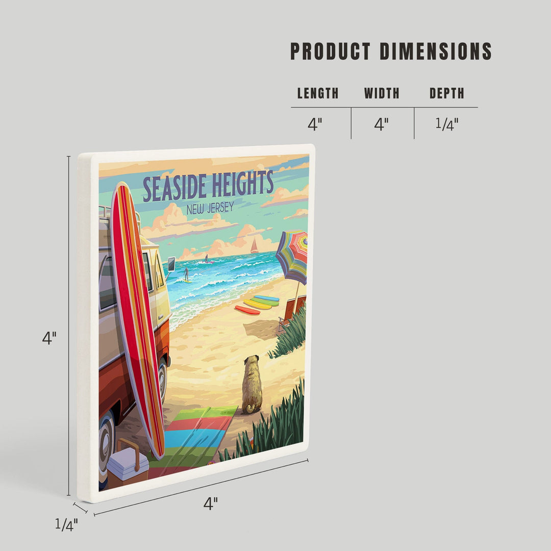Seaside Heights, New Jersey, Beach Activities, Coasters Coasters Lantern Press 