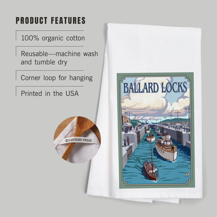 Seattle, Washington, Ballard Locks, Jigsaw Puzzle Kitchen Lantern Press 
