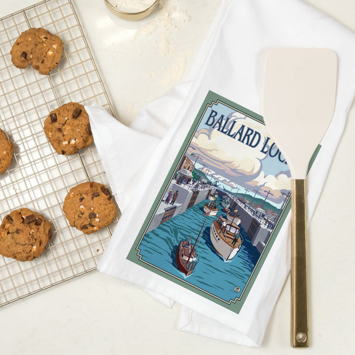 Seattle, Washington, Ballard Locks, Jigsaw Puzzle Kitchen Lantern Press 