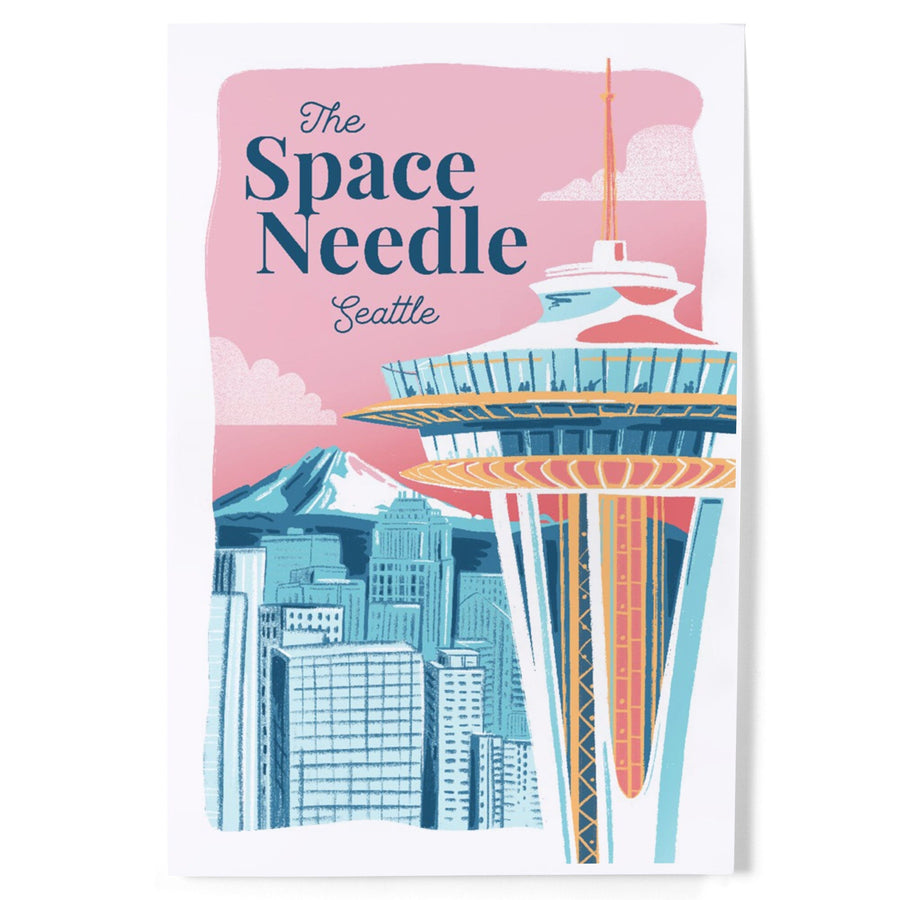 Seattle, Washington, Space Needle, Epic City Scene, Art & Giclee Prints Art Lantern Press 