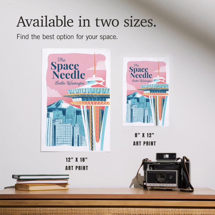 Seattle, Washington, Space Needle, Epic City Scene, Art & Giclee Prints Art Lantern Press 