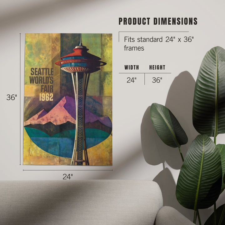 Seattle, Washington, Space Needle World's Fair, Vintage Travel Poster, Art & Giclee Prints Art Lantern Press 