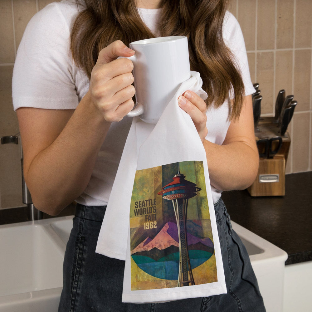 Seattle, Washington, Space Needle World's Fair, Vintage Travel Poster, Jigsaw Puzzle Kitchen Lantern Press 