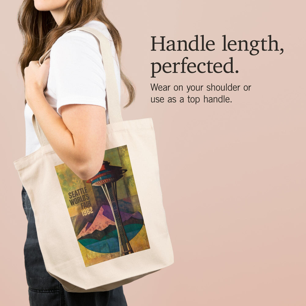 Seattle, Washington, Space Needle World's Fair, Vintage Travel Poster, Tote Bag Totes Lantern Press 