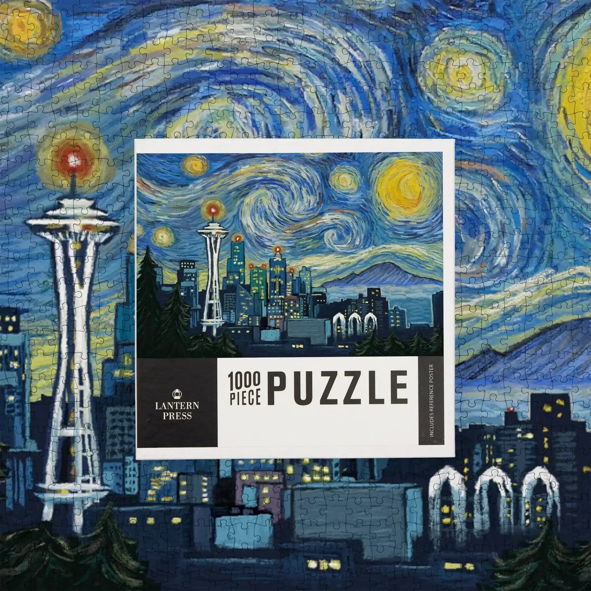 Seattle, Washington, Starry Night City Series, 1000 piece jigsaw