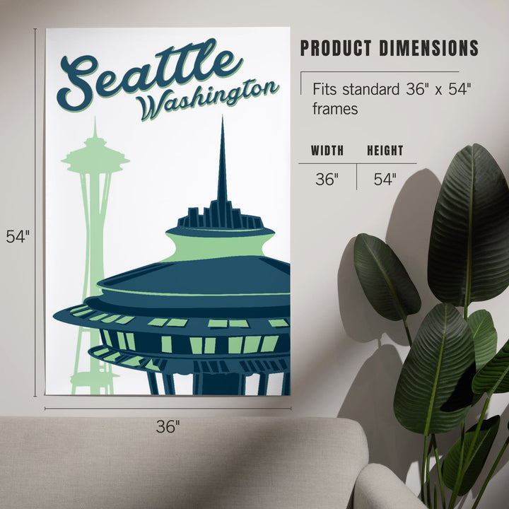 Seattle, Washington, The Space Needle, Art & Giclee Prints Art Lantern Press 
