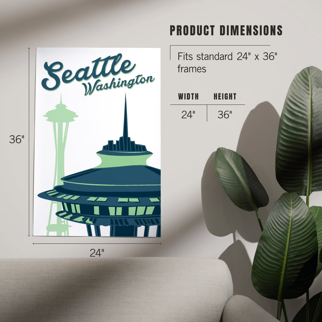 Seattle, Washington, The Space Needle, Art & Giclee Prints Art Lantern Press 