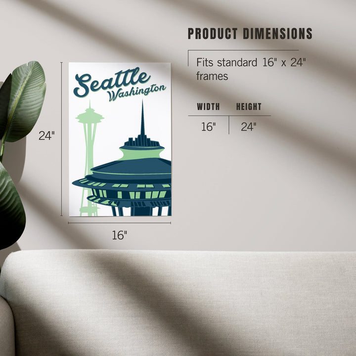 Seattle, Washington, The Space Needle, Art & Giclee Prints Art Lantern Press 