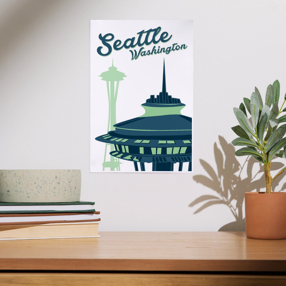 Seattle, Washington, The Space Needle, Art & Giclee Prints Art Lantern Press 