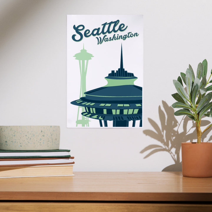 Seattle, Washington, The Space Needle, Art & Giclee Prints Art Lantern Press 