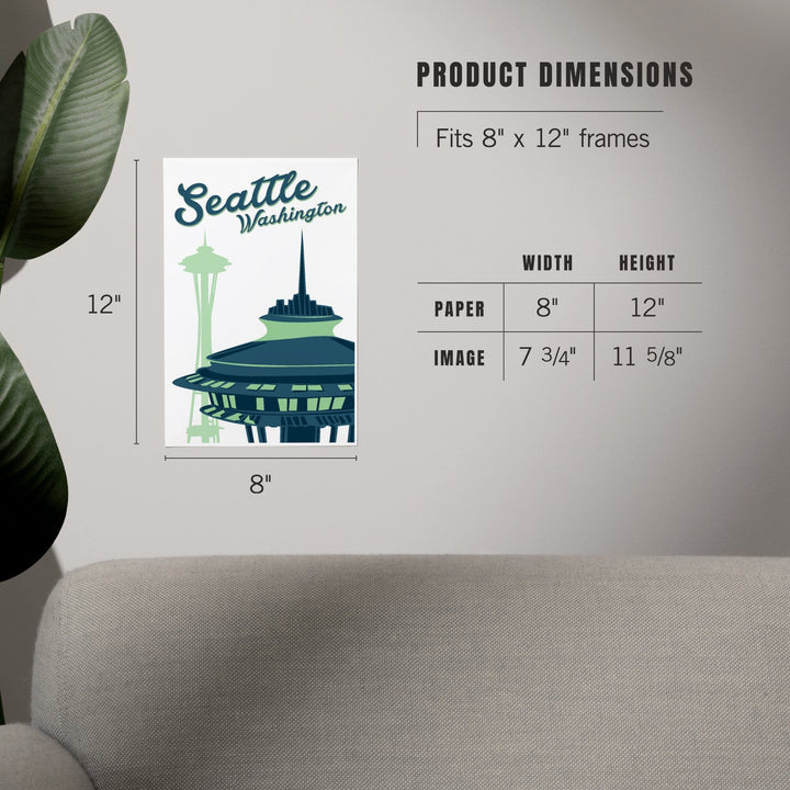 Seattle, Washington, The Space Needle, Art & Giclee Prints Art Lantern Press 