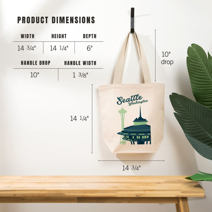 Seattle, Washington, The Space Needle, Tote Bag Totes Lantern Press 