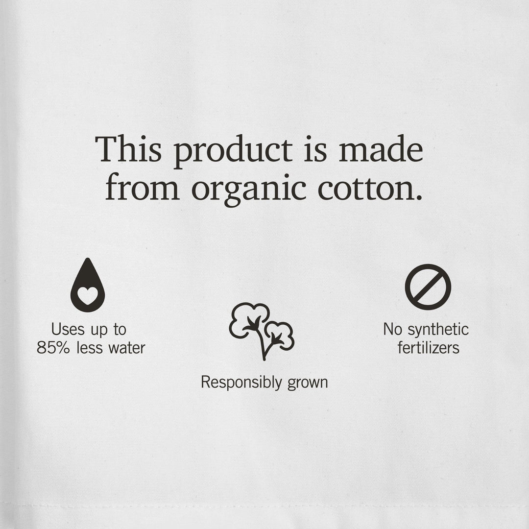 Seattle, Washington, Typography and Icons, Organic Cotton Kitchen Tea Towels Kitchen Lantern Press 