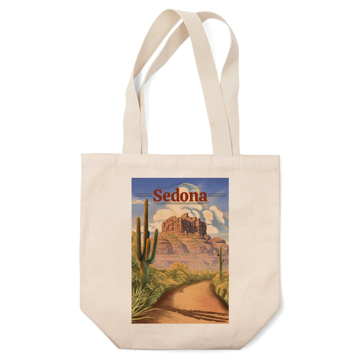 Sedona, Arizona, Bell Rock Lithograph, Tote Bag Totes Lantern Press 