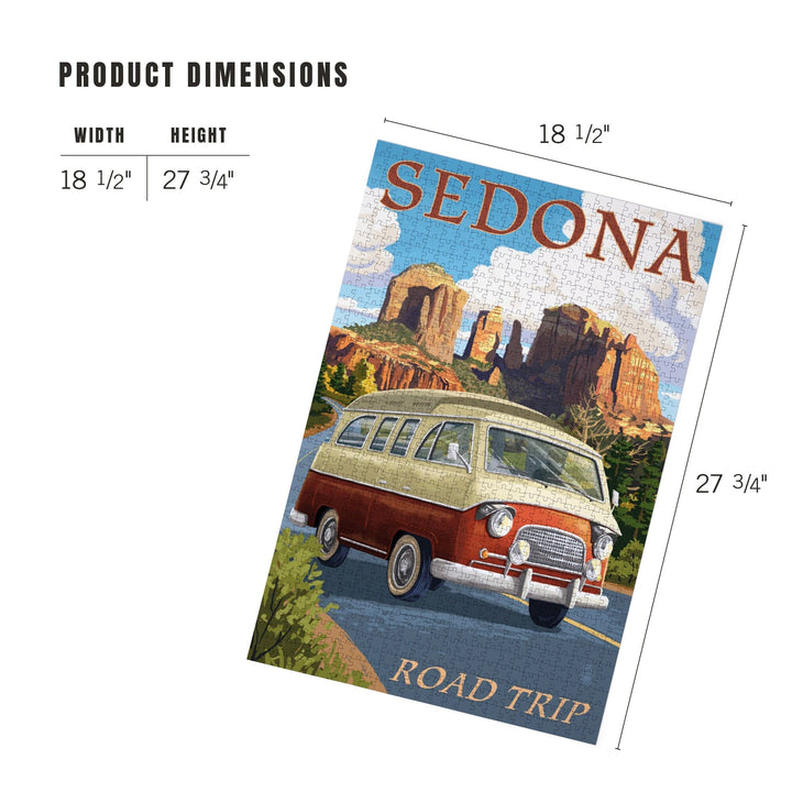 Sedona, Arizona, Camper Van, Jigsaw Puzzle Puzzle Lantern Press 