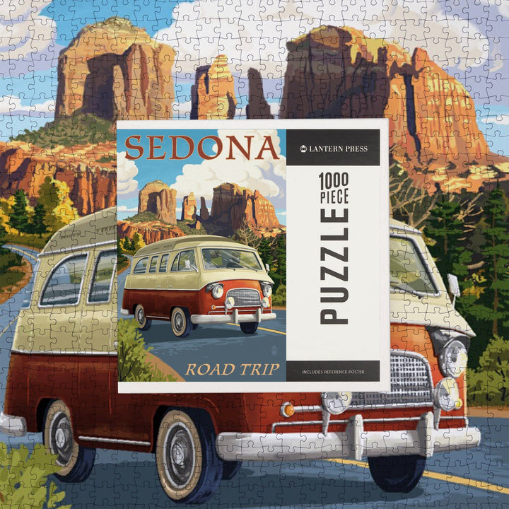 Sedona, Arizona, Camper Van, Jigsaw Puzzle Puzzle Lantern Press 