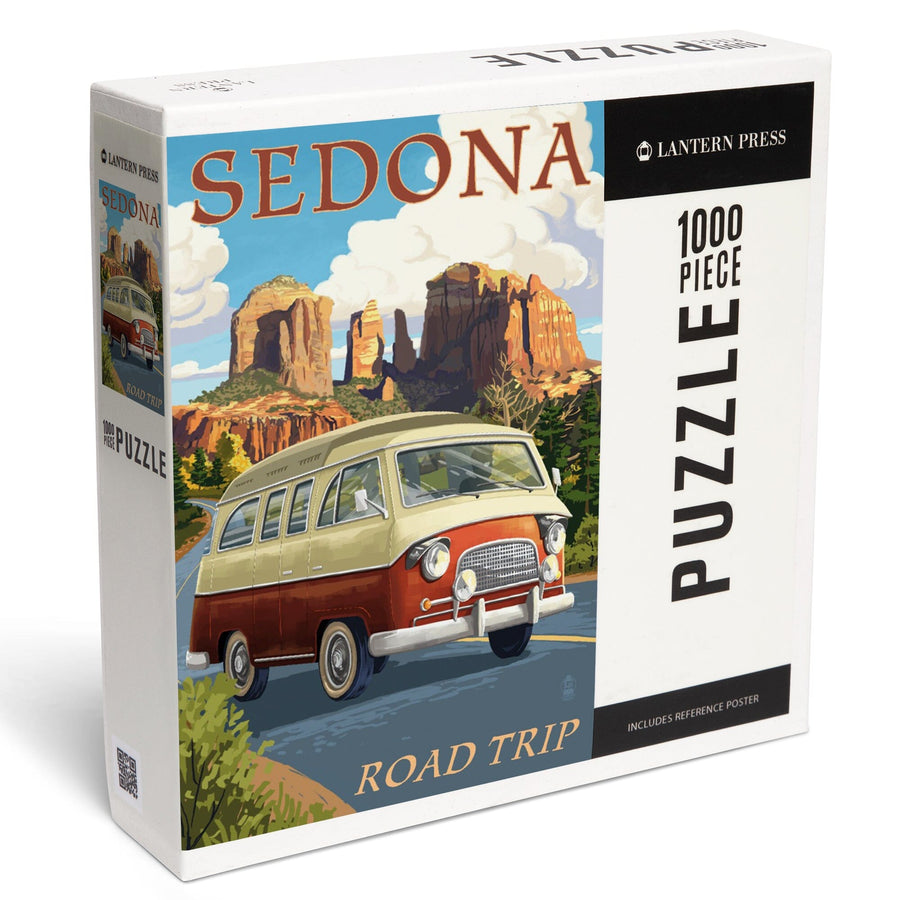 Sedona, Arizona, Camper Van, Jigsaw Puzzle Puzzle Lantern Press 