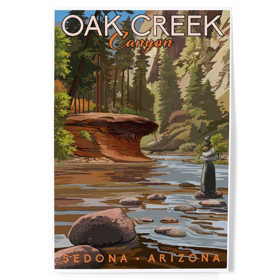 Sedona, Arizona, Oak Creek Canyon, River Rocks, Art & Giclee Prints Art Lantern Press 
