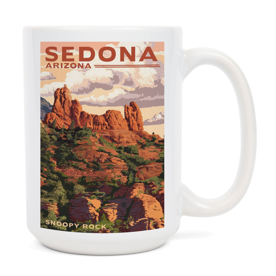Sedona, Arizona, Snoopy Rock, Ceramic Mug Mugs Lantern Press 