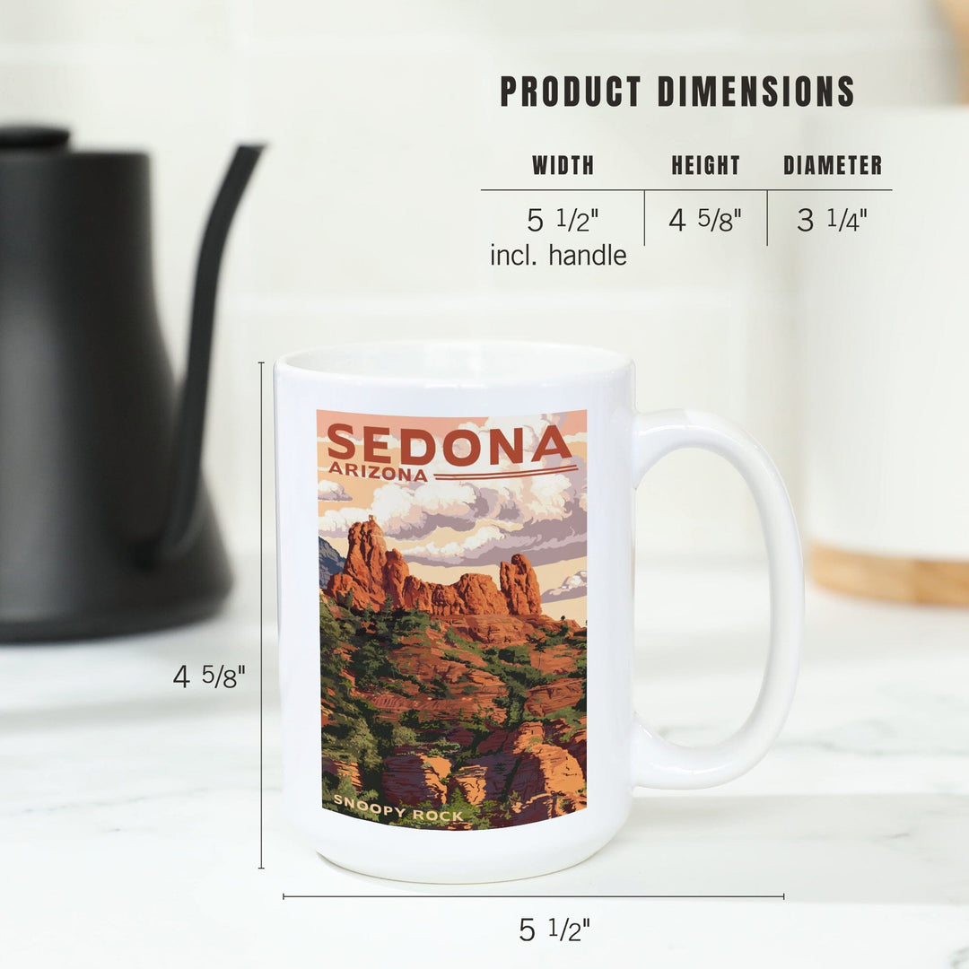 Sedona, Arizona, Snoopy Rock, Ceramic Mug Mugs Lantern Press 