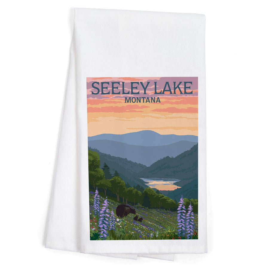 Seeley Lake, Montana, Bear and Spring Flowers, Jigsaw Puzzle Kitchen Lantern Press 