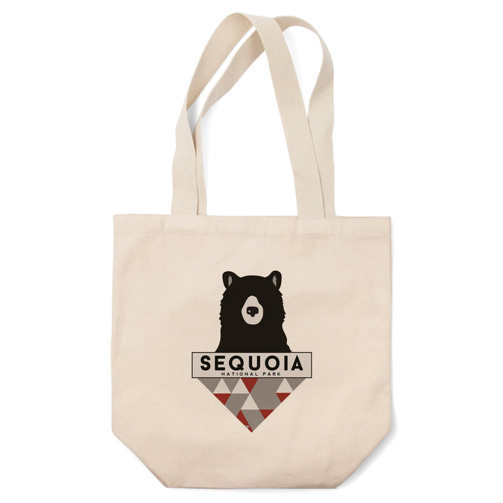 Sequoia National Park, Bear and Triangles,, Tote Bag Totes Lantern Press 