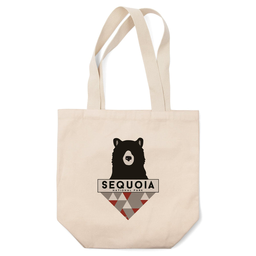 Sequoia National Park, Bear and Triangles,, Tote Bag Totes Lantern Press 