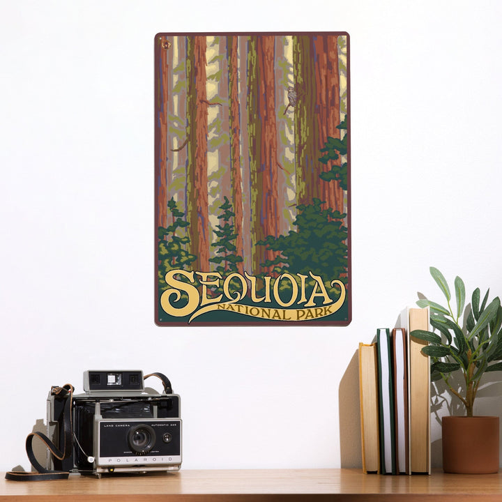 Sequoia National Park, California, Forest View, Metal Signs Metal Lantern Press 