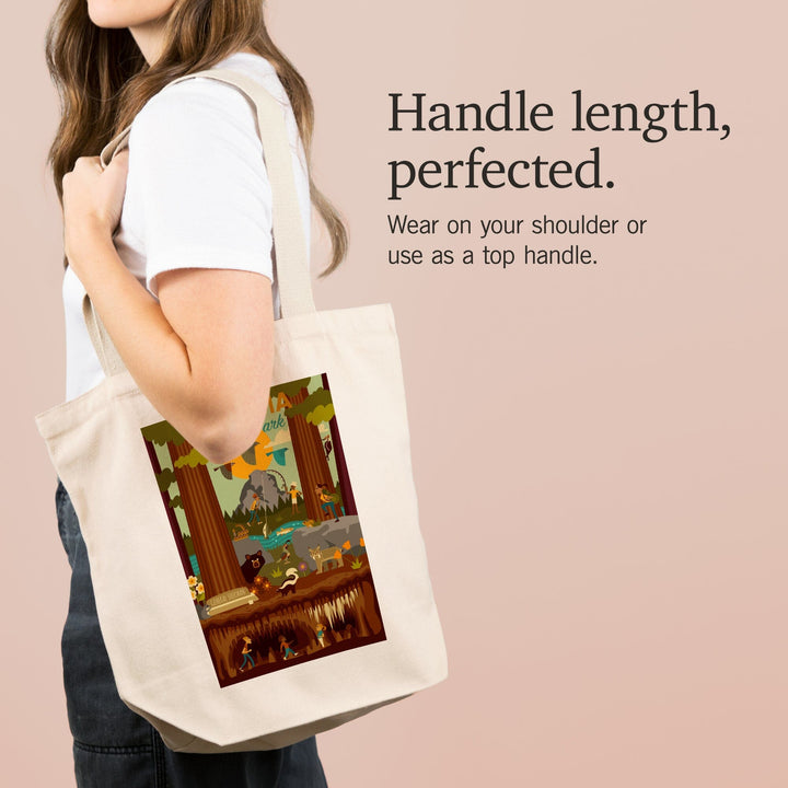 Sequoia National Park, California, Geometric National Park Series, Tote Bag Totes Lantern Press 