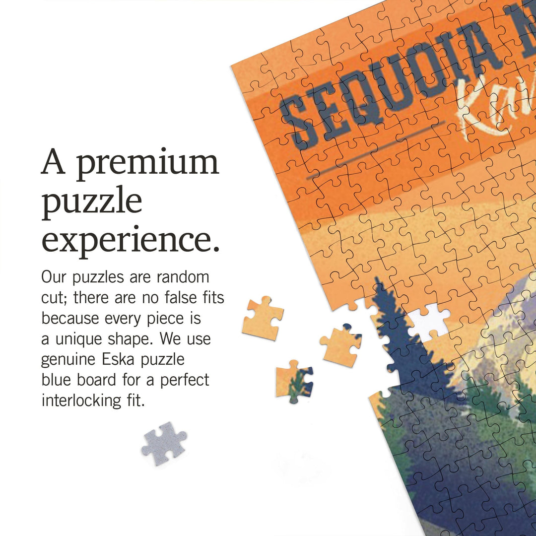 Sequoia National Park, California, Kaweah River, Lithograph, Jigsaw Puzzle Puzzle Lantern Press 