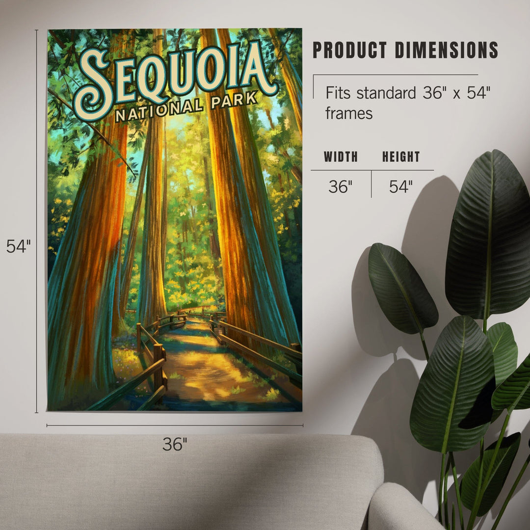 Sequoia National Park, California, Oil Painting, Art & Giclee Prints Art Lantern Press 