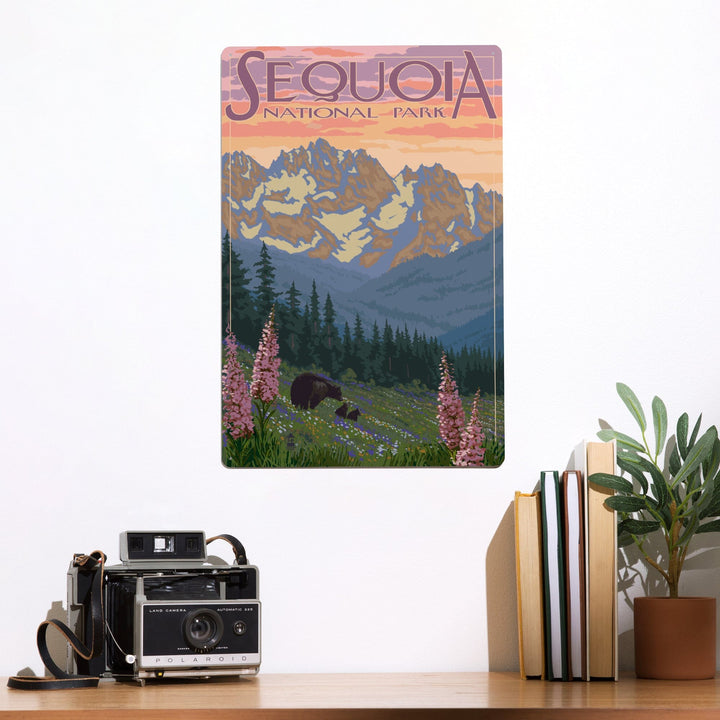 Sequoia National Park, California, Spring Flowers, Metal Signs Metal Lantern Press 