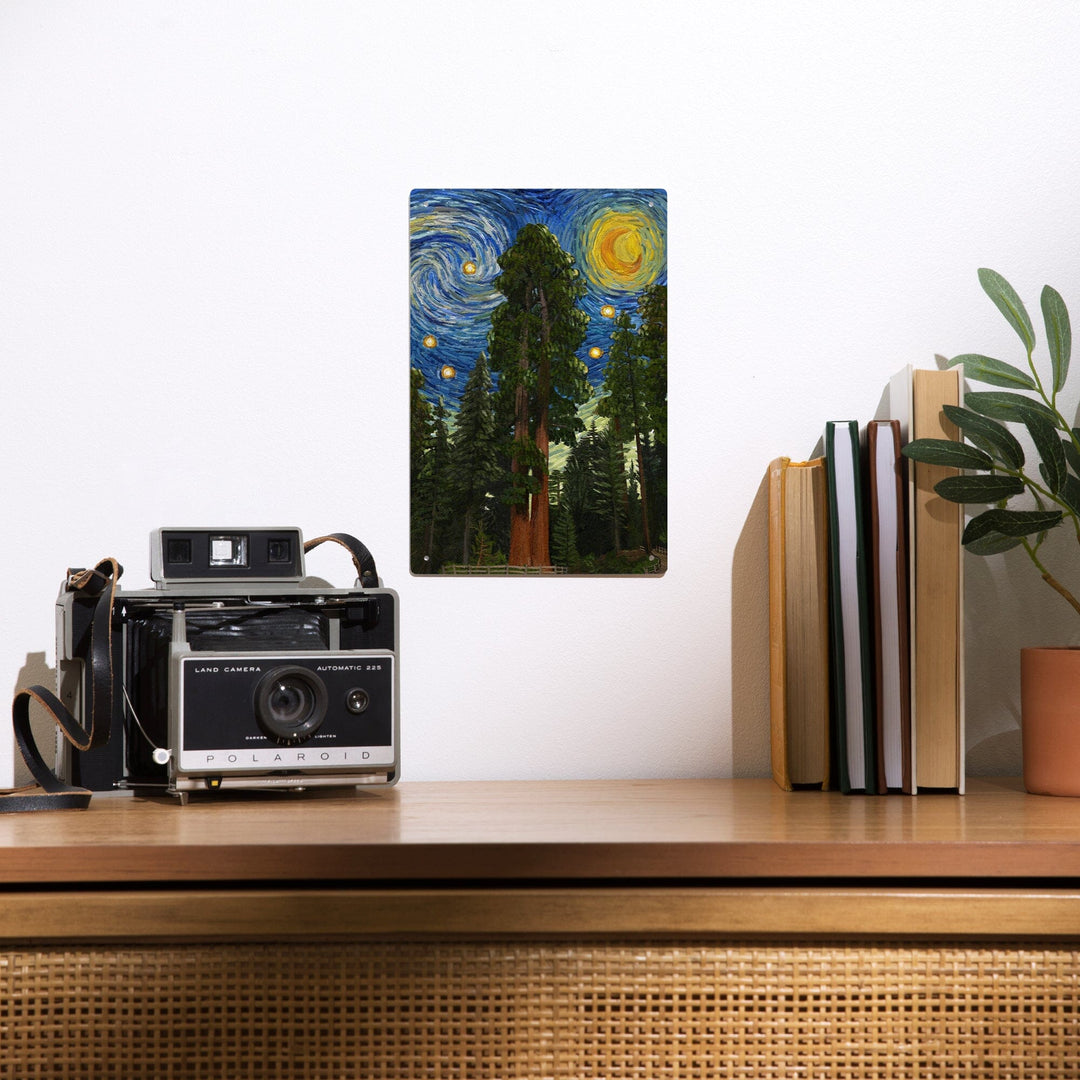 Sequoia National Park, California, Starry Night National Park Series, Metal Signs Metal Lantern Press 