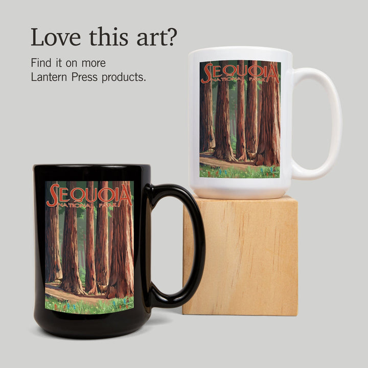 Sequoia National Park, Forest Grove in Spring, Ceramic Mug Mugs Lantern Press 