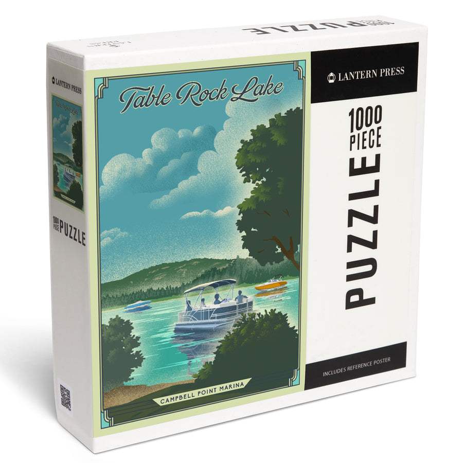 Shell Knob, Missouri, Lithogragh, Table Rock Lake, Jigsaw Puzzle Puzzle Lantern Press 